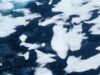 The Arctic Did Not Set a Summer Record. That Is Not a Recovery. Aerial view of striking ice patterns on a frozen lake in Norilsk, Russia. Captivating and abstract.