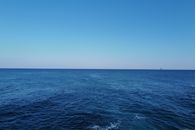 The Ocean Is Still Taking Up Carbon. Measuring the Change Is the Hard Part A serene view of the vast blue ocean merging with the clear sky on a sunny day.
